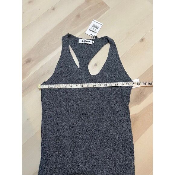 RUMORED NWT Smoke Heather Lakeville Maxi Knit Dress Large Minimalist Fall Chic - Picture 8 of 12